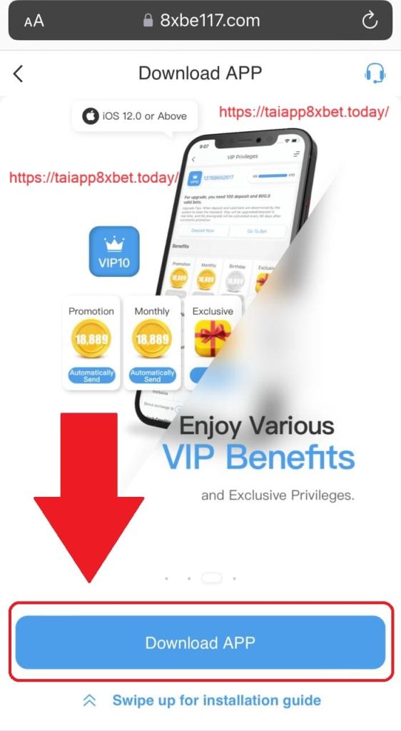 Bắt đầu tải ứng dụng 8xbet